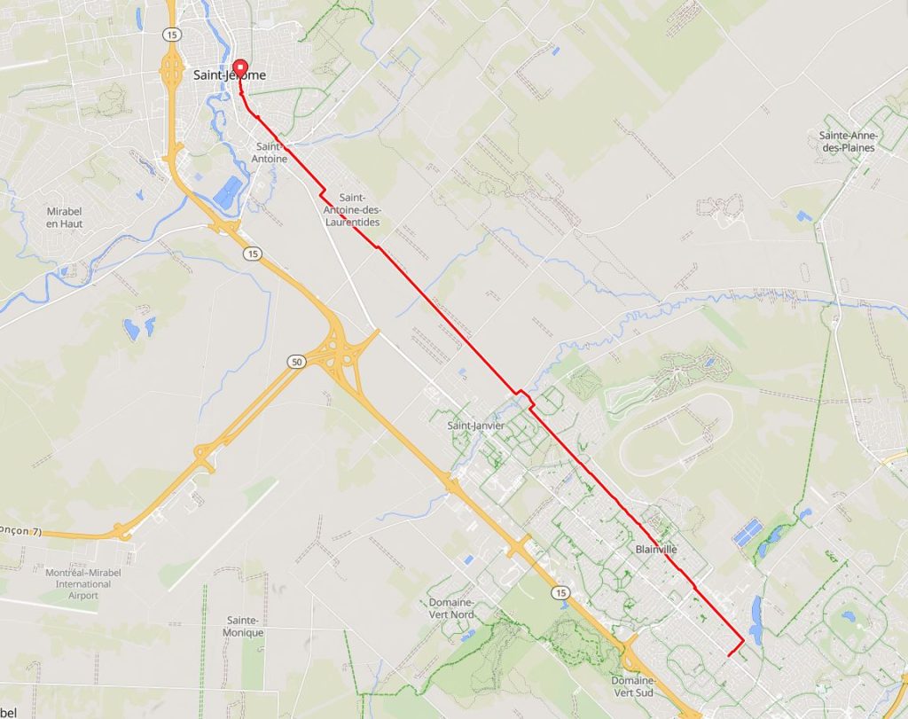 Laurentians – Petit Train du Nord Bicycle Tour – Day 0