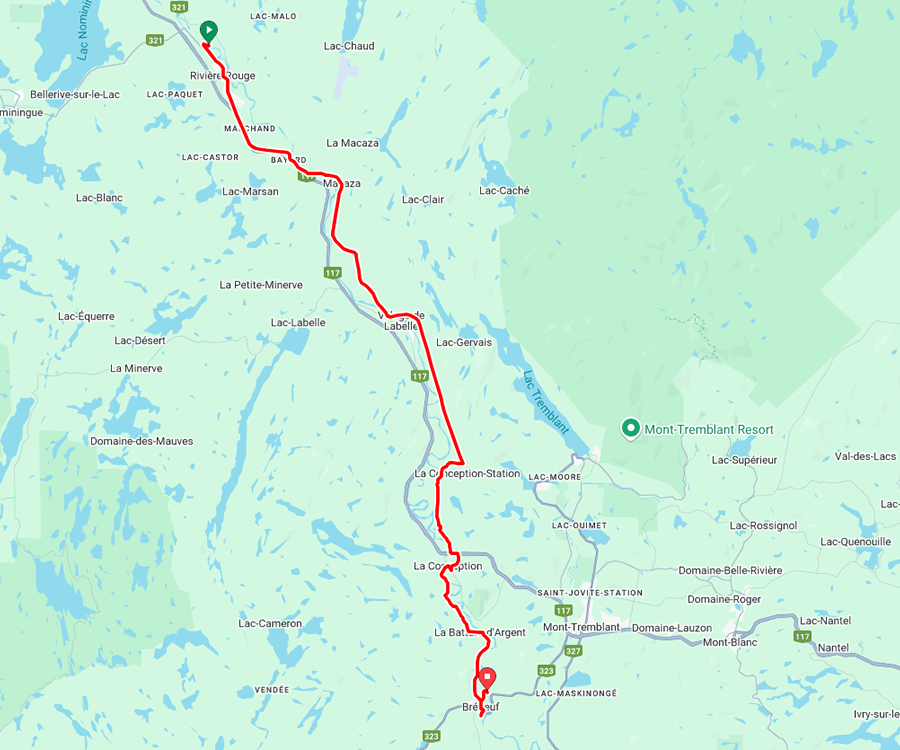 Laurentians - Petit Tra4n du Nord Bicycle Tour - Day 3